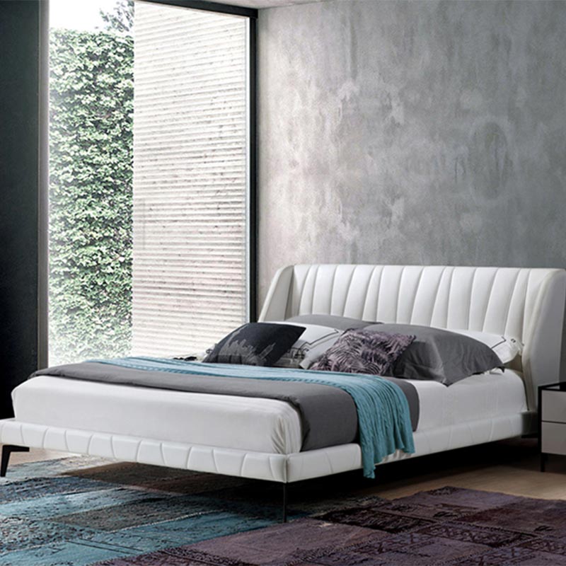 Eco-Friendly lignum pineum et Leather mollis cubile