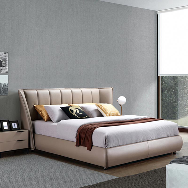 Moderni Italica Leather Bed Ligno Frame