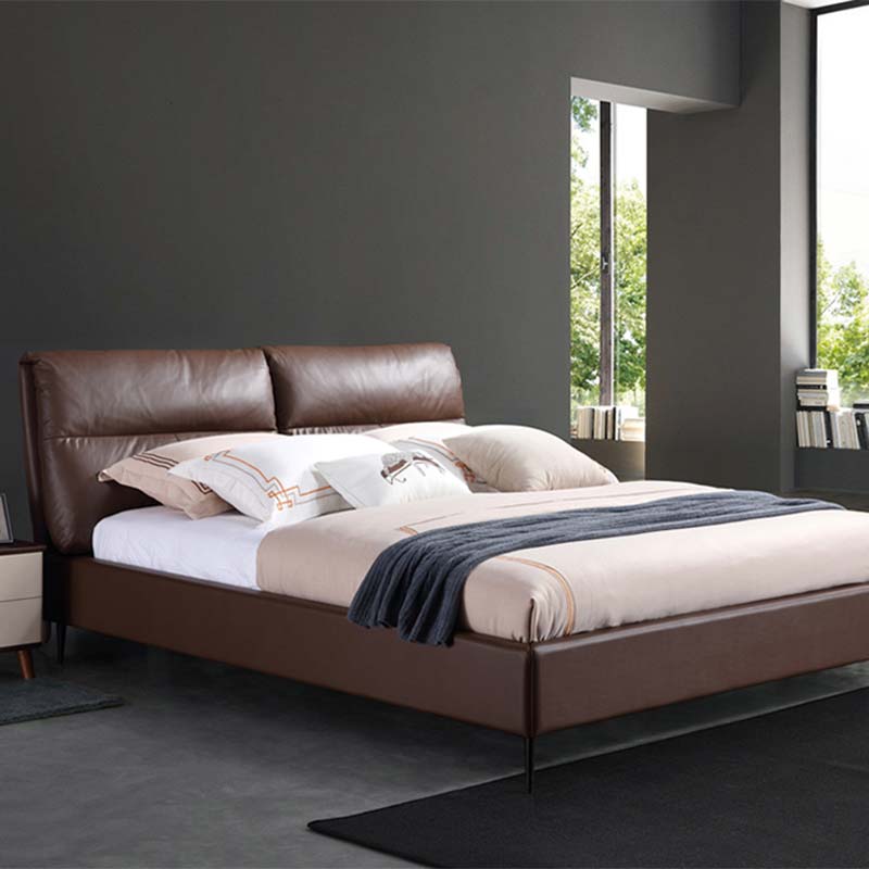 Moderni Italica Leather Soft Bed